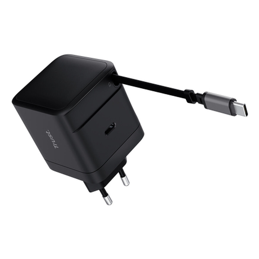 Cargador Pared Trust Maxo 65 W Retráctil USB-C Negro 2
