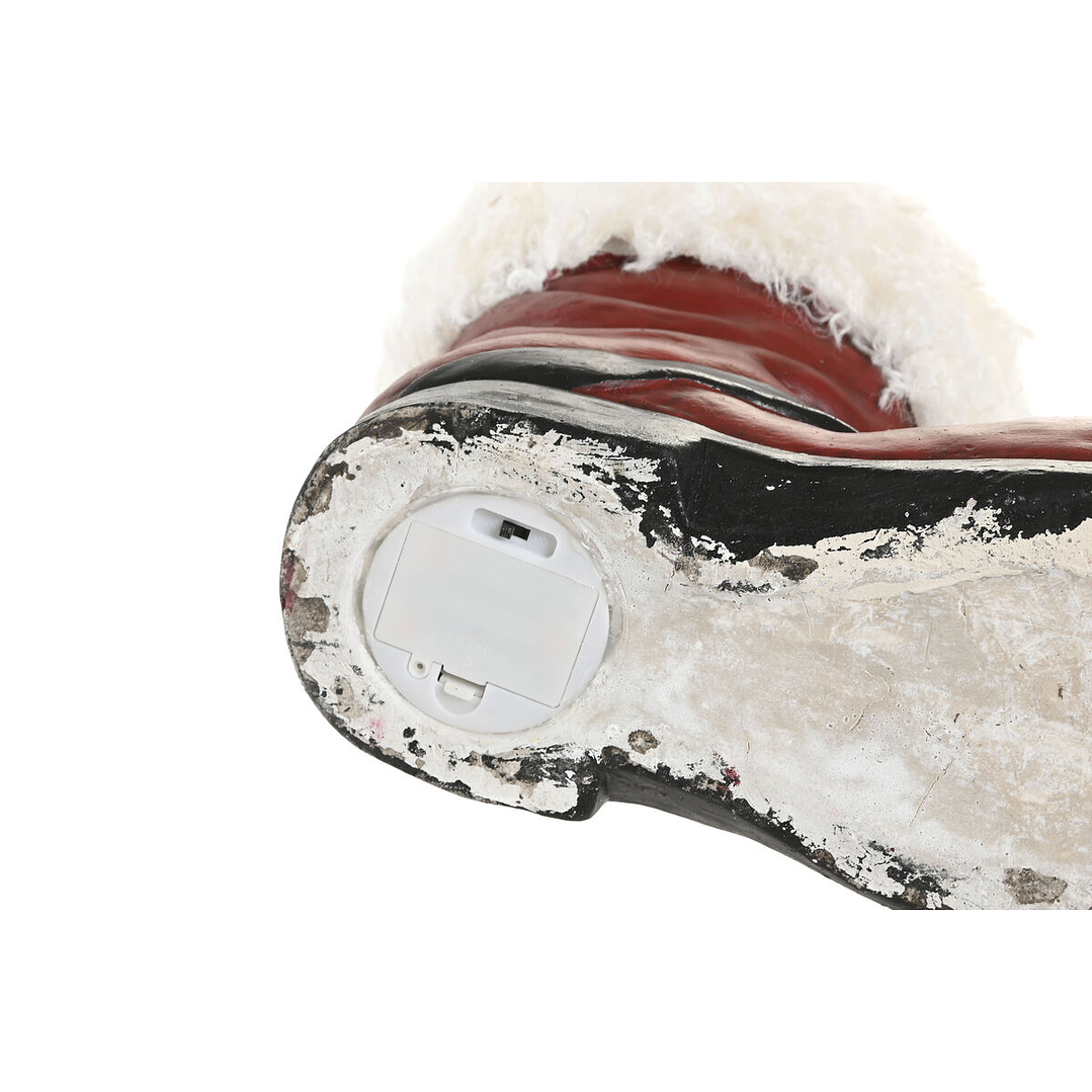 Bota navideña Home ESPRIT LED Blanco Rojo Verde 29x33,5 cm 2