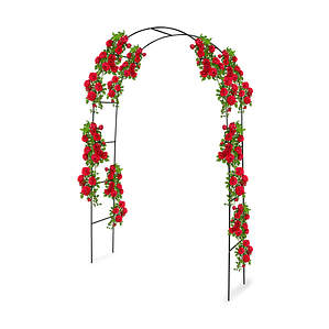 Arco de Jardín Kinzo 240×140 cm Metal para Rosas