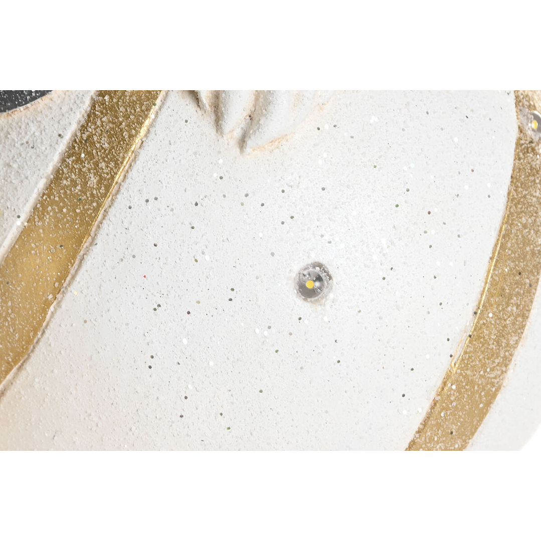 Adorno De Navidad Home ESPRIT Gnomo Blanco Verde Dorado 3 Uds 3