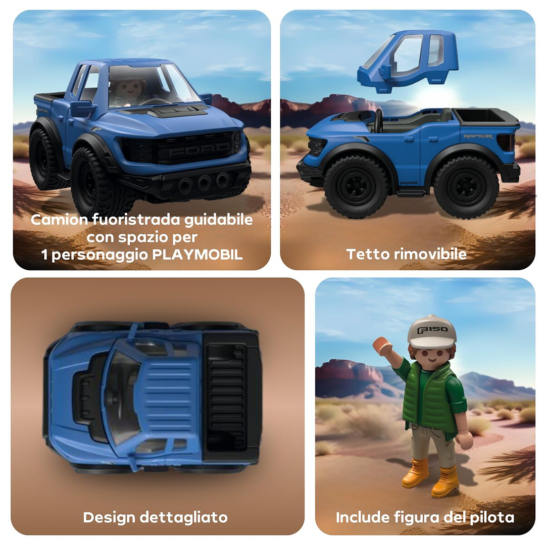 Playmobil Ford F‑150 Raptor 71858 Pack 26 Piezas 6