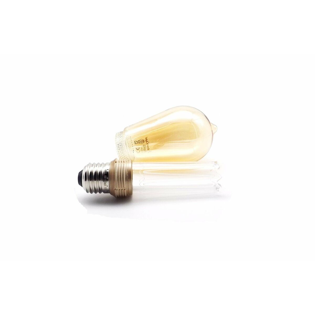 Bombilla LED Fbright ST64 Edison Ámbar E27 4W 2