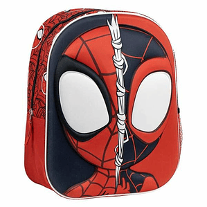 Mochila Escolar Spider‑Man Roja 25x31x10 cm