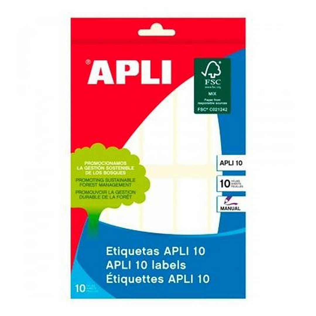Etiquetas Adhesivas Apli 20 x 75 mm 10 Hojas 2