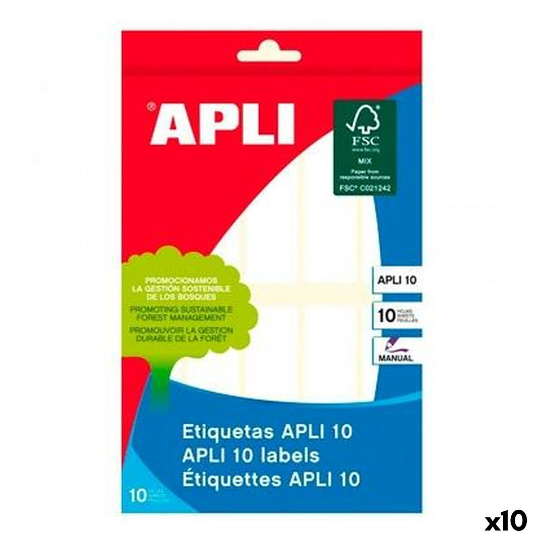 Etiquetas Adhesivas Apli 20 x 75 mm 10 Hojas 1