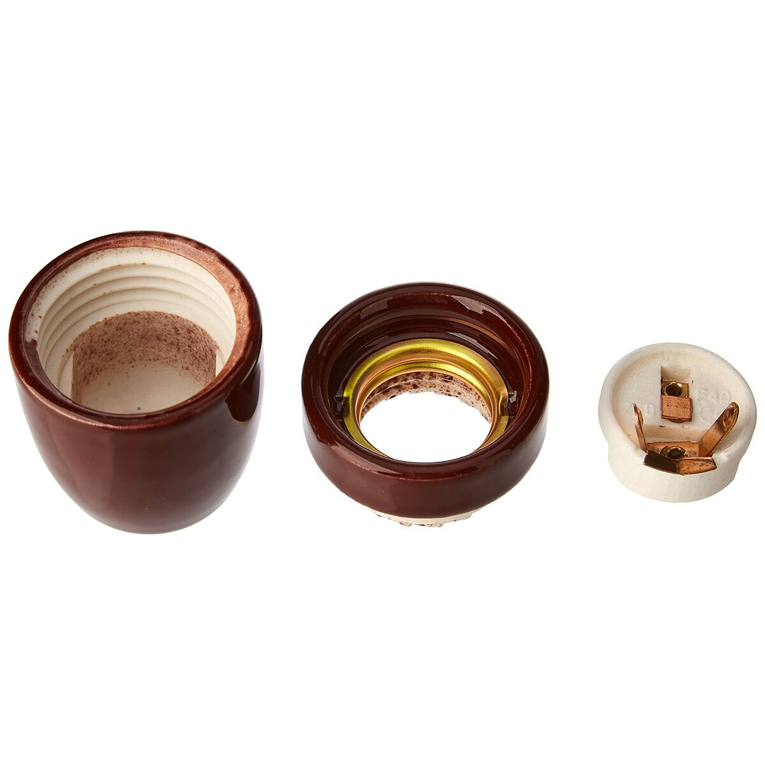 Portalámparas F‑Line Marrón E27 Vintage 100 W 4