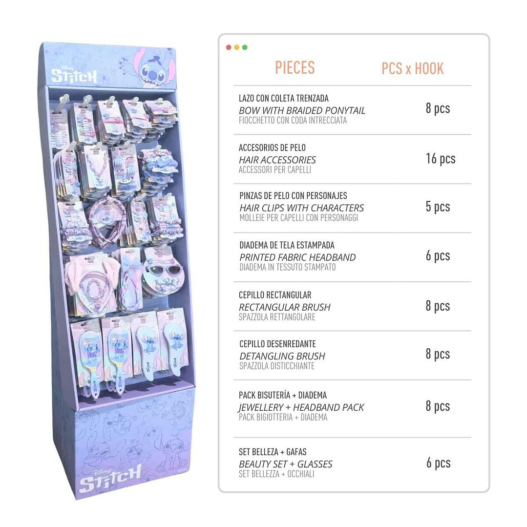 Clips para Pelo Stitch Azul Disney 6