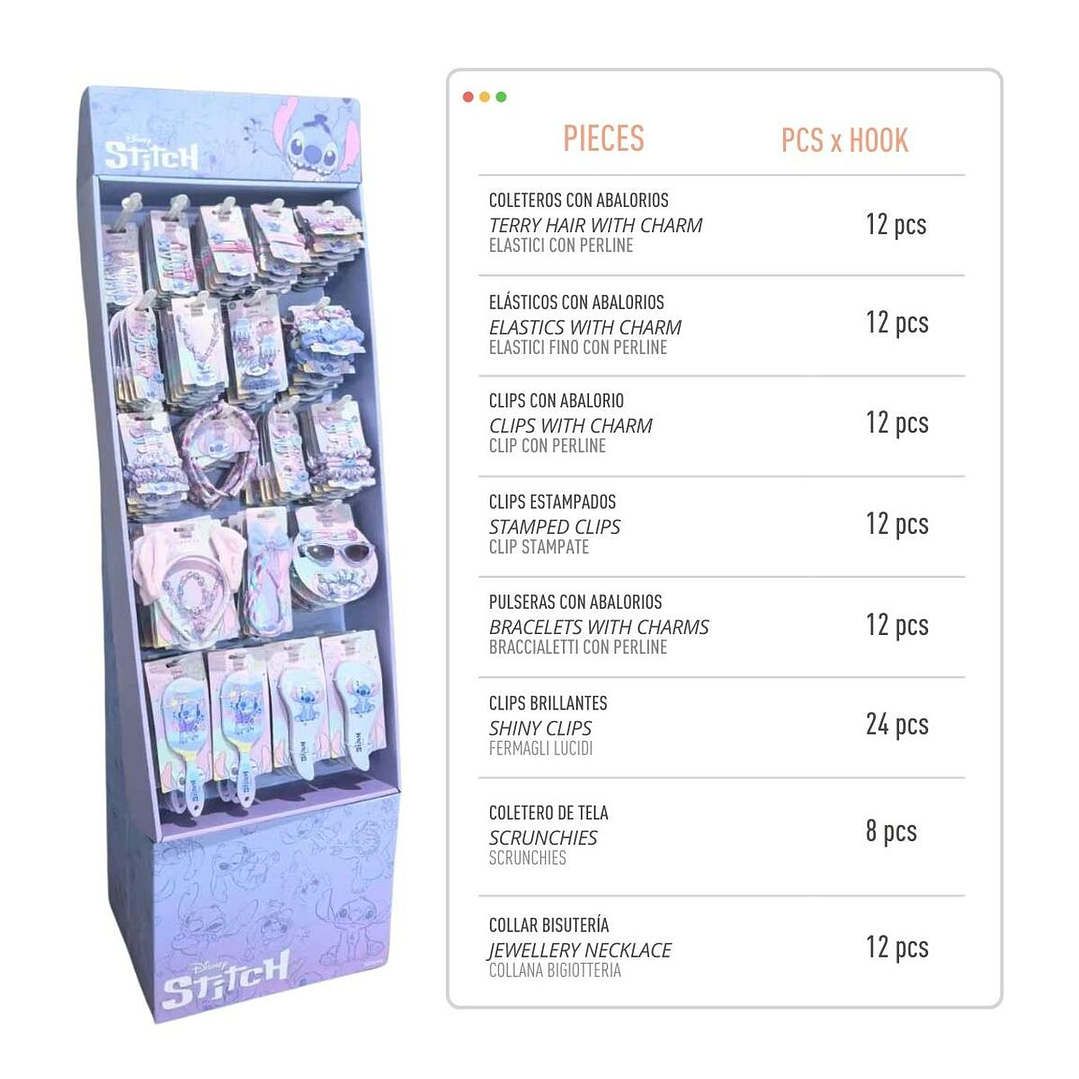 Clips para Pelo Stitch Azul Disney 8