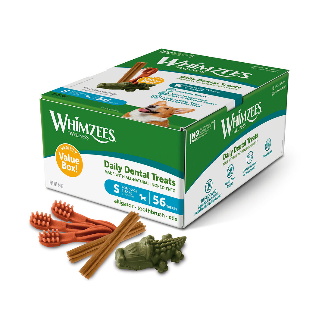 Whimzees Dental Treats Caja 56 uds S 2