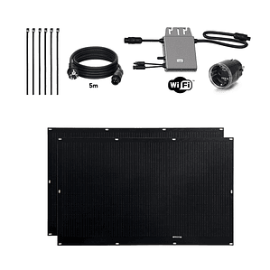 Kit Solar Autoinstalable Tornasol Flex 400W Balcón