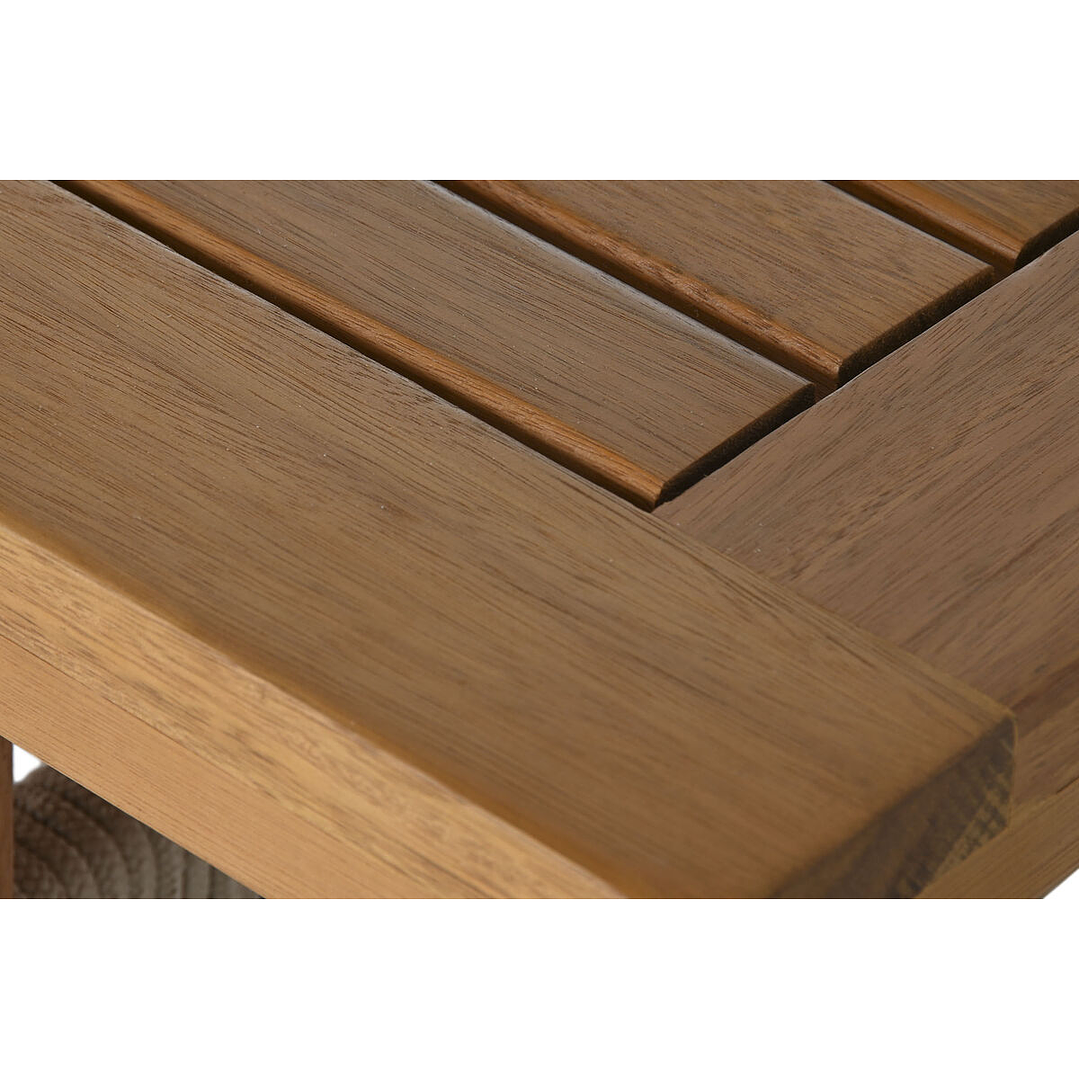 Conjunto Mesa y Sillas Home ESPRIT Marrón Eucalipto 230 cm 6