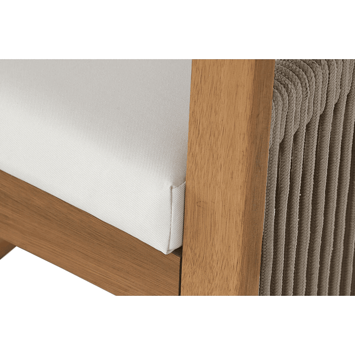 Conjunto Mesa y Sillas Home ESPRIT Marrón Eucalipto 230 cm 7