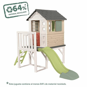 Casa Infantil Smoby con Tobogán para Exterior