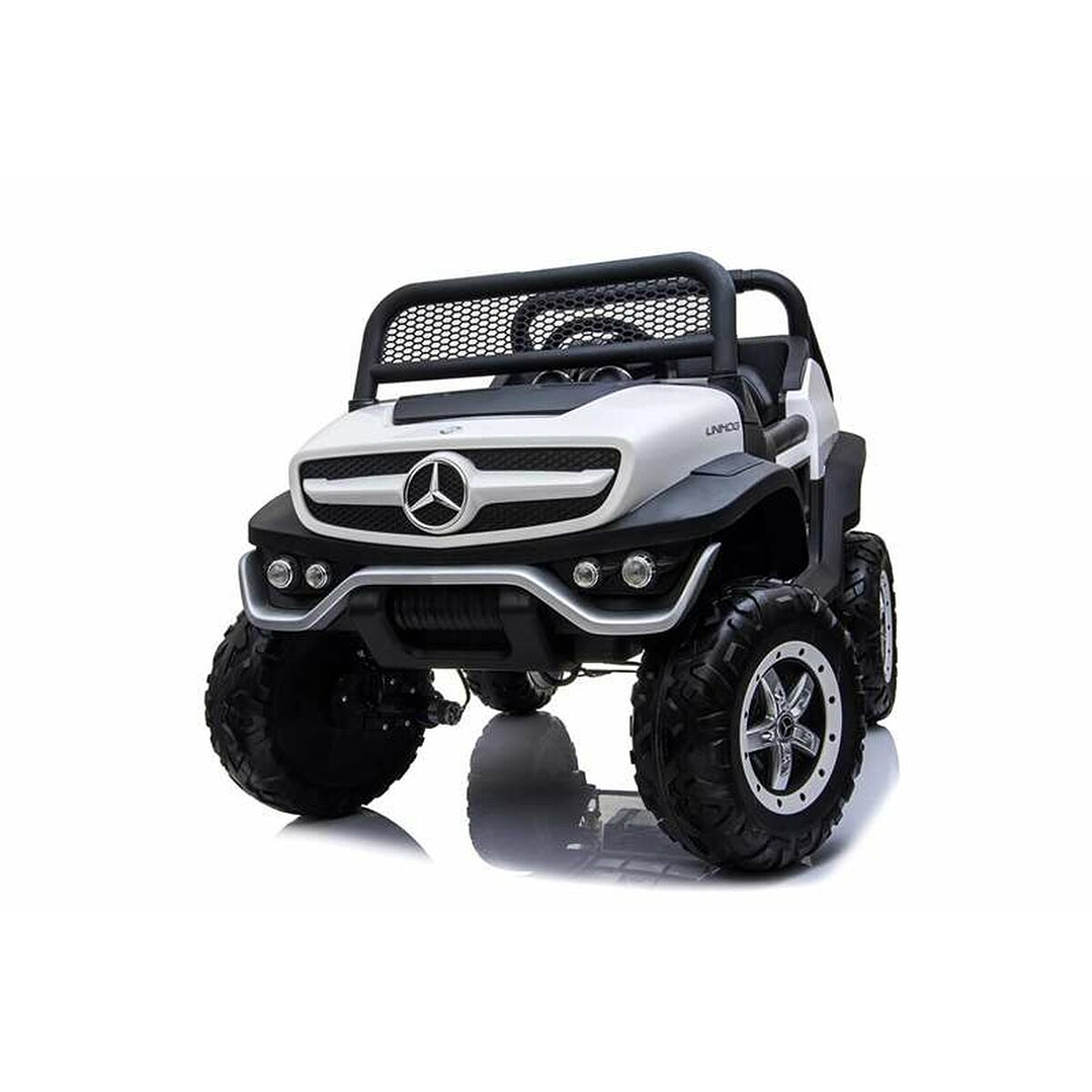 Coche Eléctrico Infantil Mercedes Unimog Blanco 12V 5