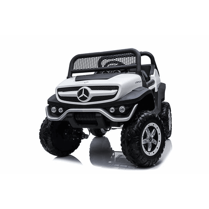 Coche Eléctrico Infantil Mercedes Unimog Blanco 12V 5