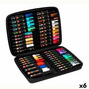 Set de Marcadores POSCA Neopreno Multicolor 6 Unidades