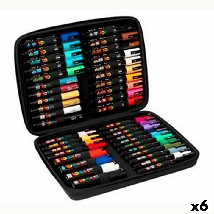 Set de Marcadores POSCA Neopreno Multicolor 6 Unidades 1