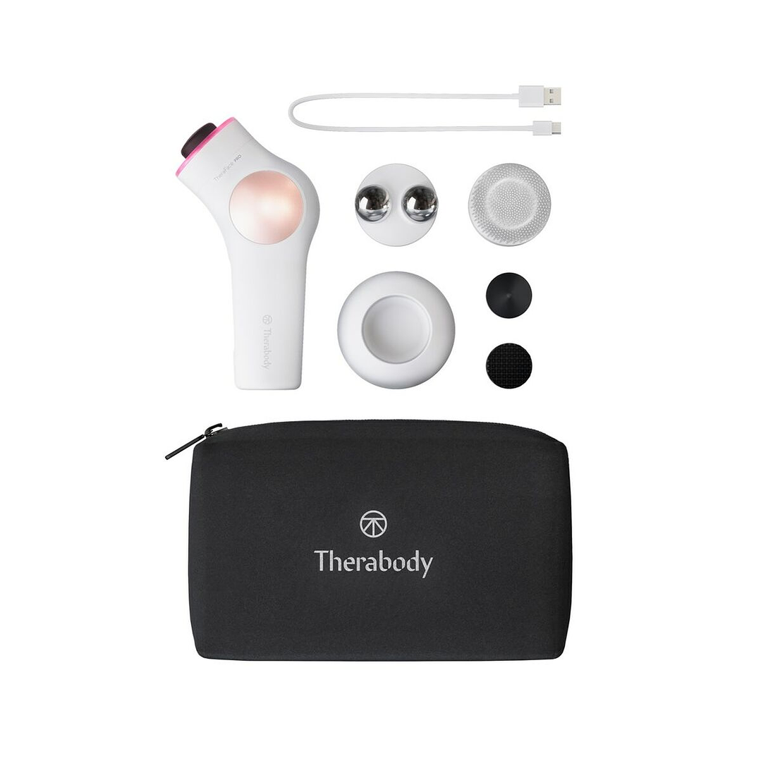 Set de Regalo Therabody TheraFace PRO Blanco LED Facial 19