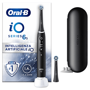 Cepillo Eléctrico Oral-B iO6S Negro con Pantalla y Estuche