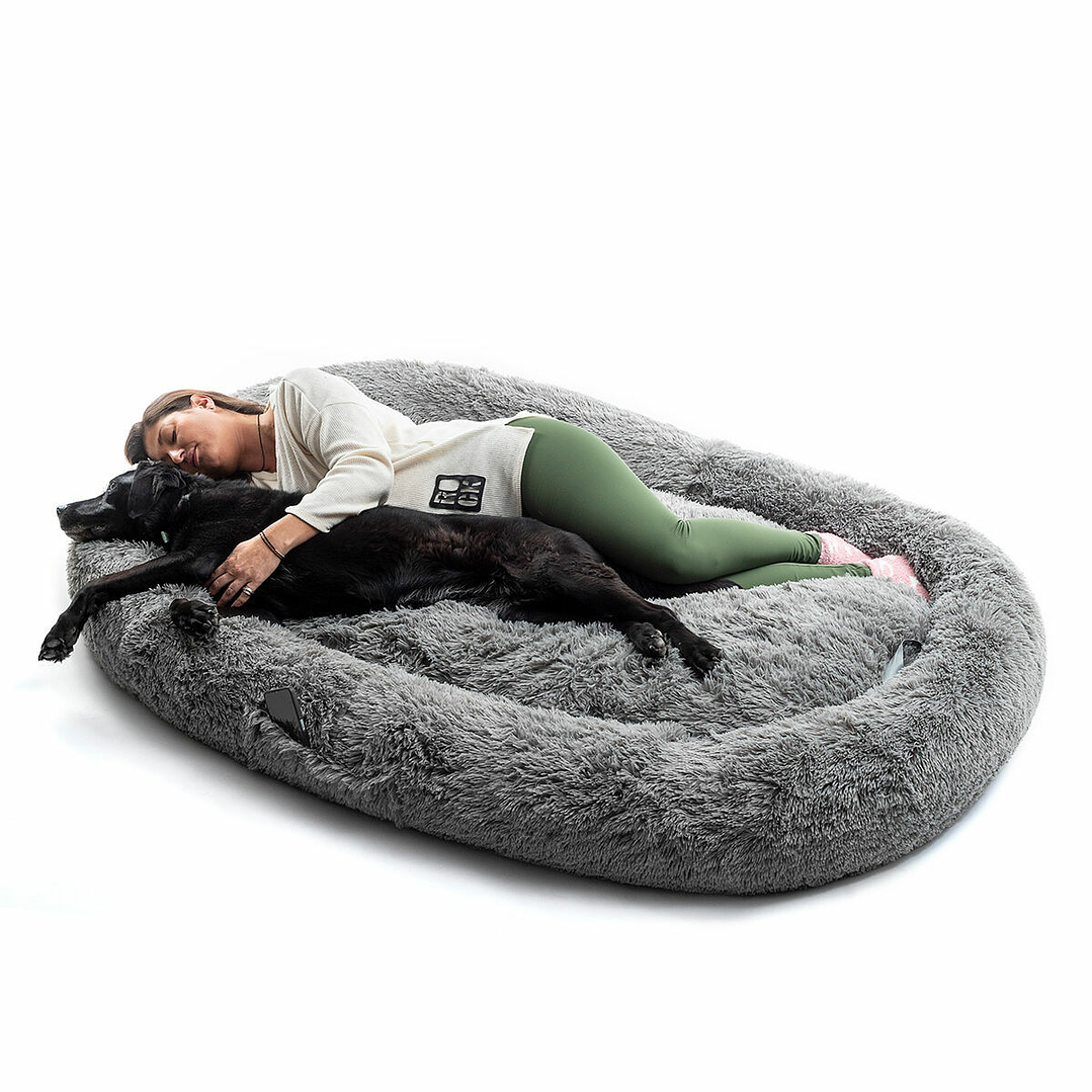Cama de Perro para Humanos XXL InnovaGoods Gris 16