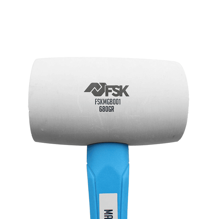 Maza de Goma Ferrestock Blanca Blanda Portátil 5