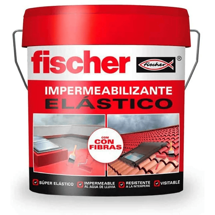 Impermeabilizante Fischer MS Rojo 750 ml para Terraza 1