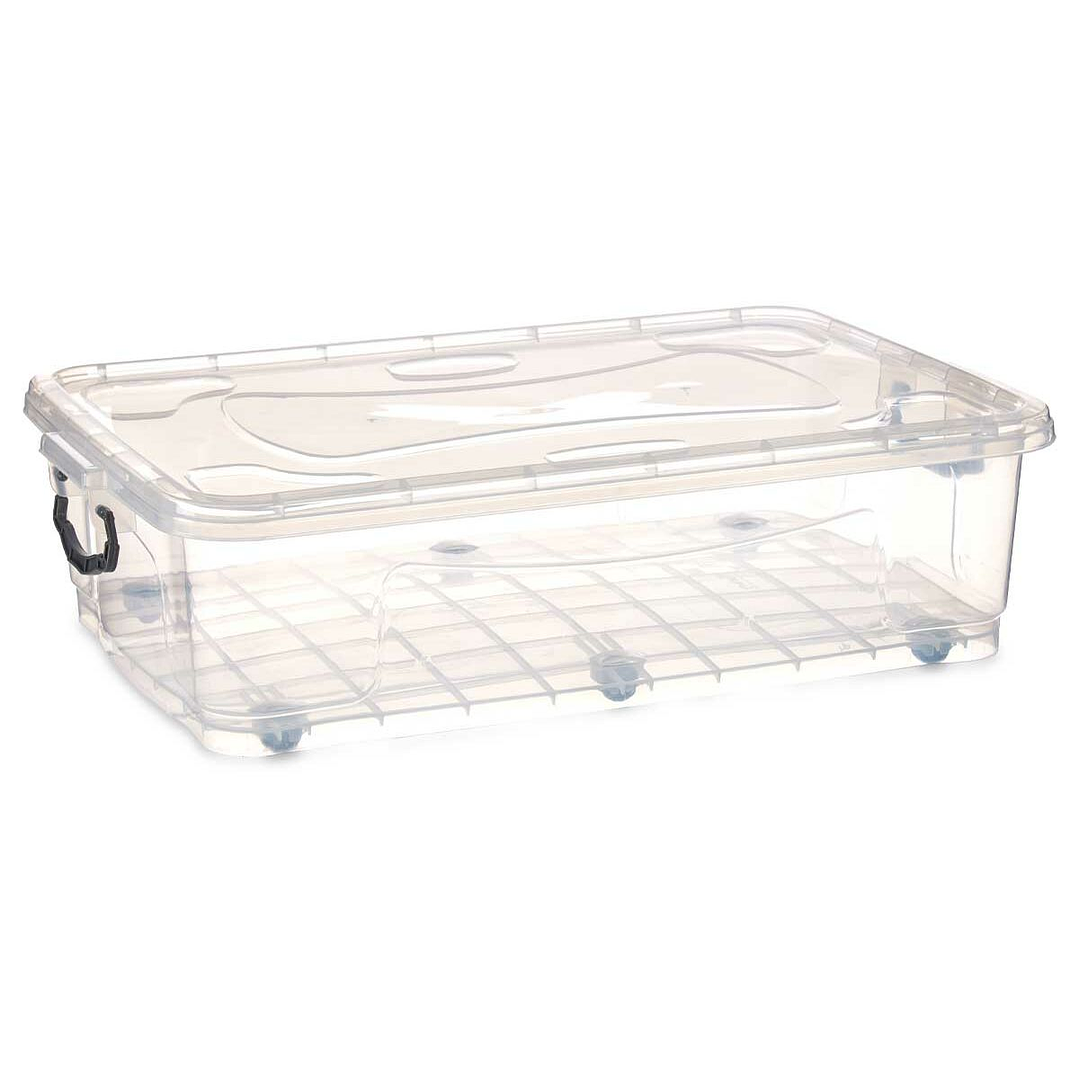 Caja Kipit con Ruedas 40L Transparente (6 Uds) 2