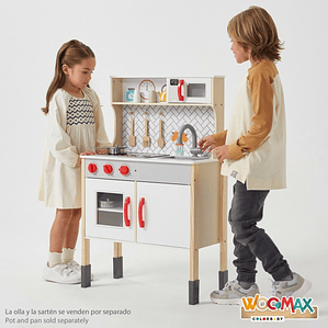 Cocina de Juguete Woomax Madera 94 cm con Luces