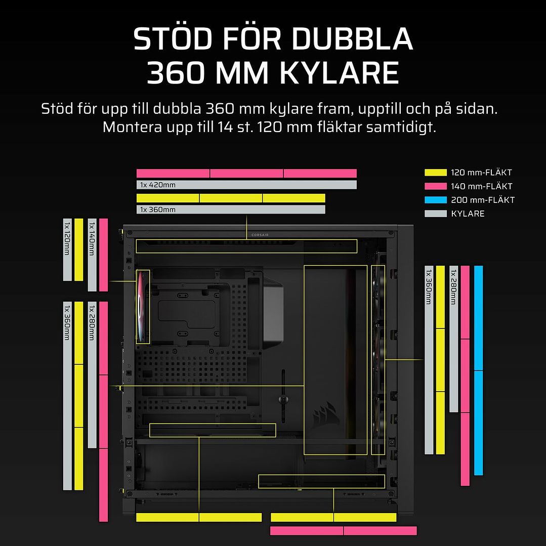 Caja Semitorre ATX Corsair 5000D RS ARGB Negra 4