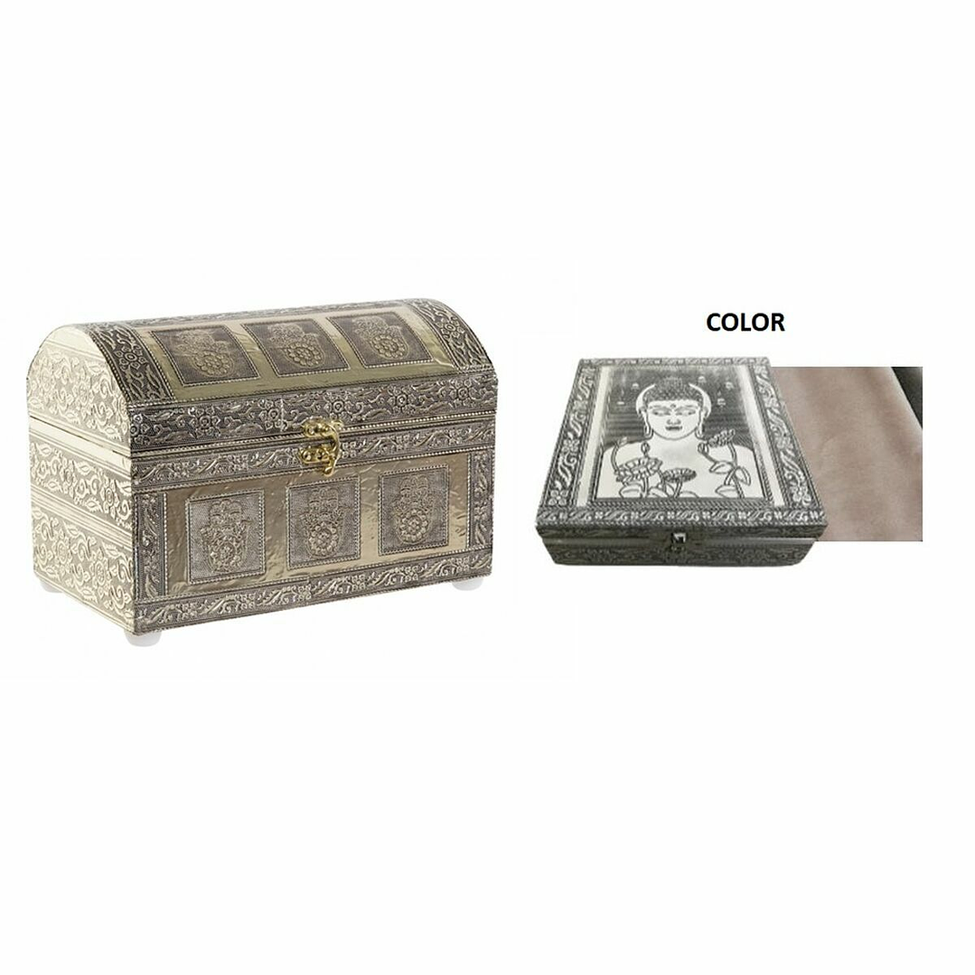 Caja Joyero DKD Home Decor Árabe Champán Beige 2