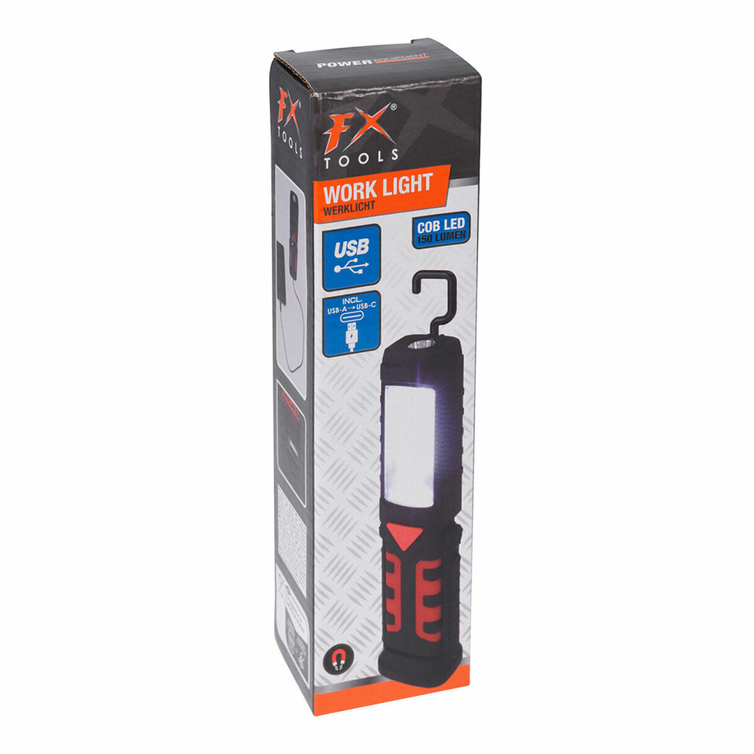Linterna FX Tools LED 150 Lm Recargable con Imán 1
