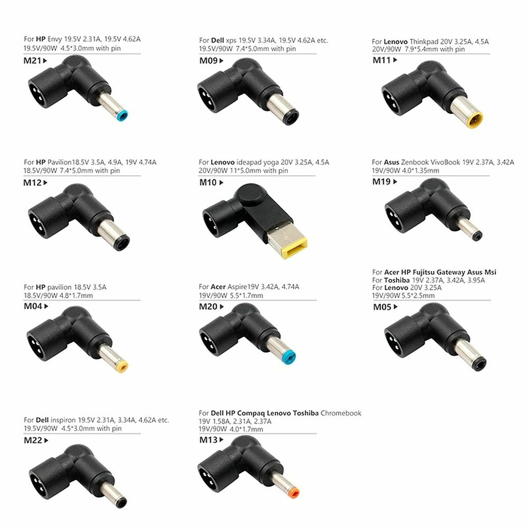 Cargador Portátil iggual CUA-11T 65W Universal 11 Clavijas 4