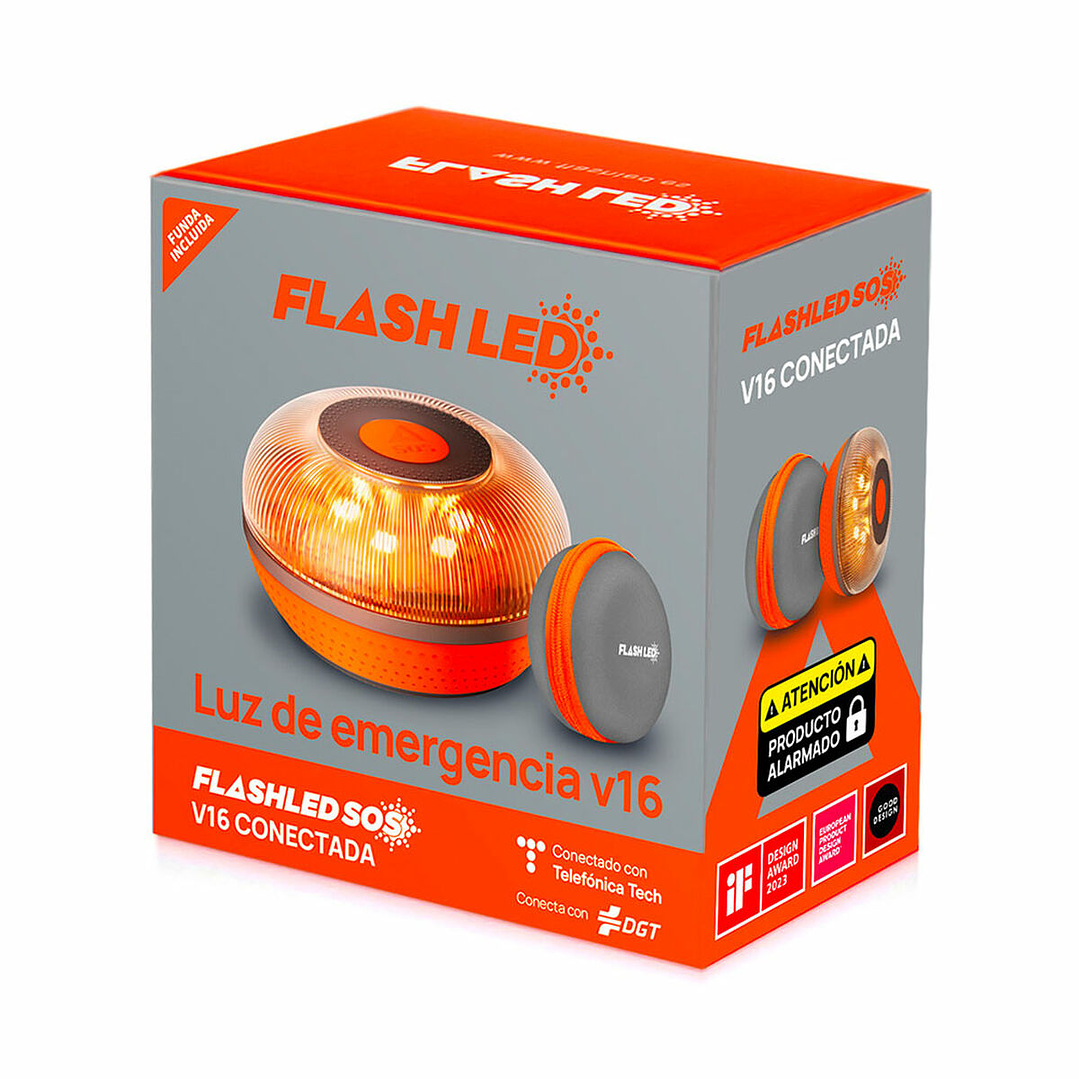 Luz de Emergencia Flash LED Recargable Alta Visibilidad 5