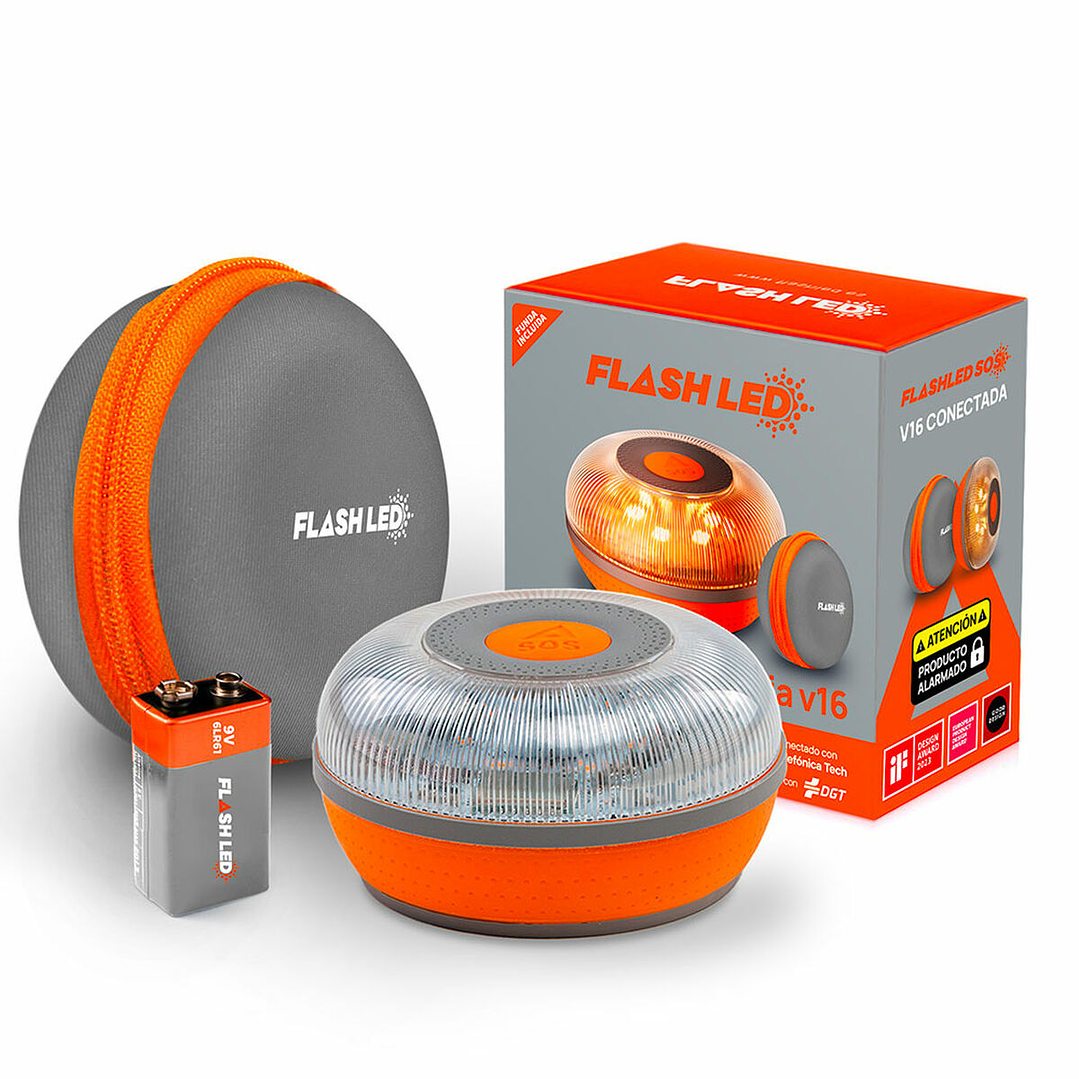 Luz de Emergencia Flash LED Recargable Alta Visibilidad 1