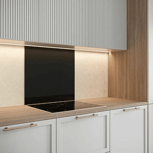 Campana Convencional Saint-Gobain 90 cm Cristal Negro