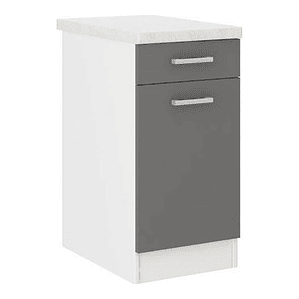 Mueble Cocina Gris 40x47x82 cm Melamina PVC