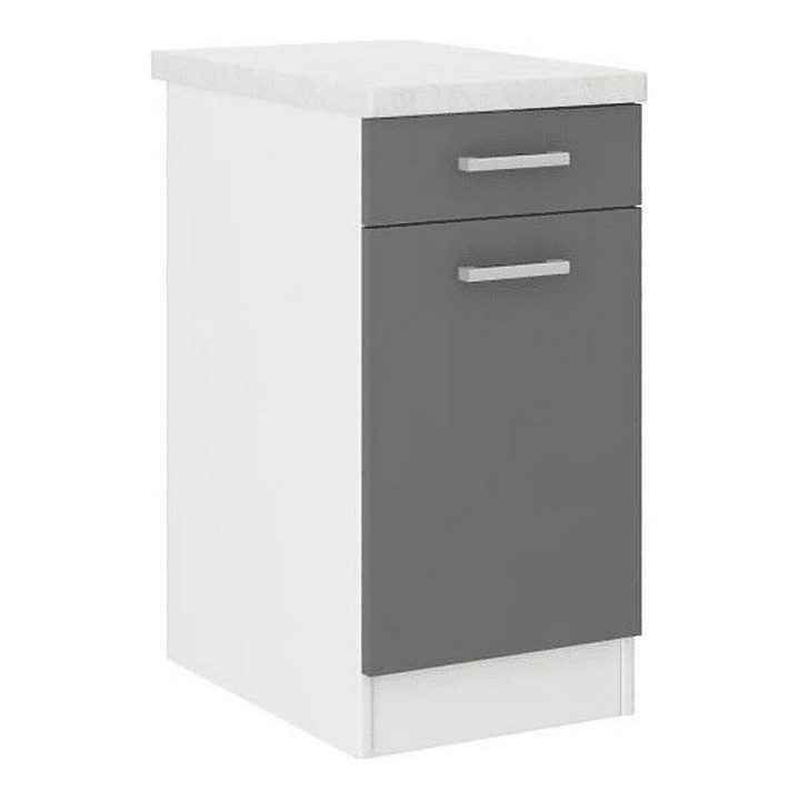 Mueble Cocina Gris 40x47x82 cm Melamina PVC 1