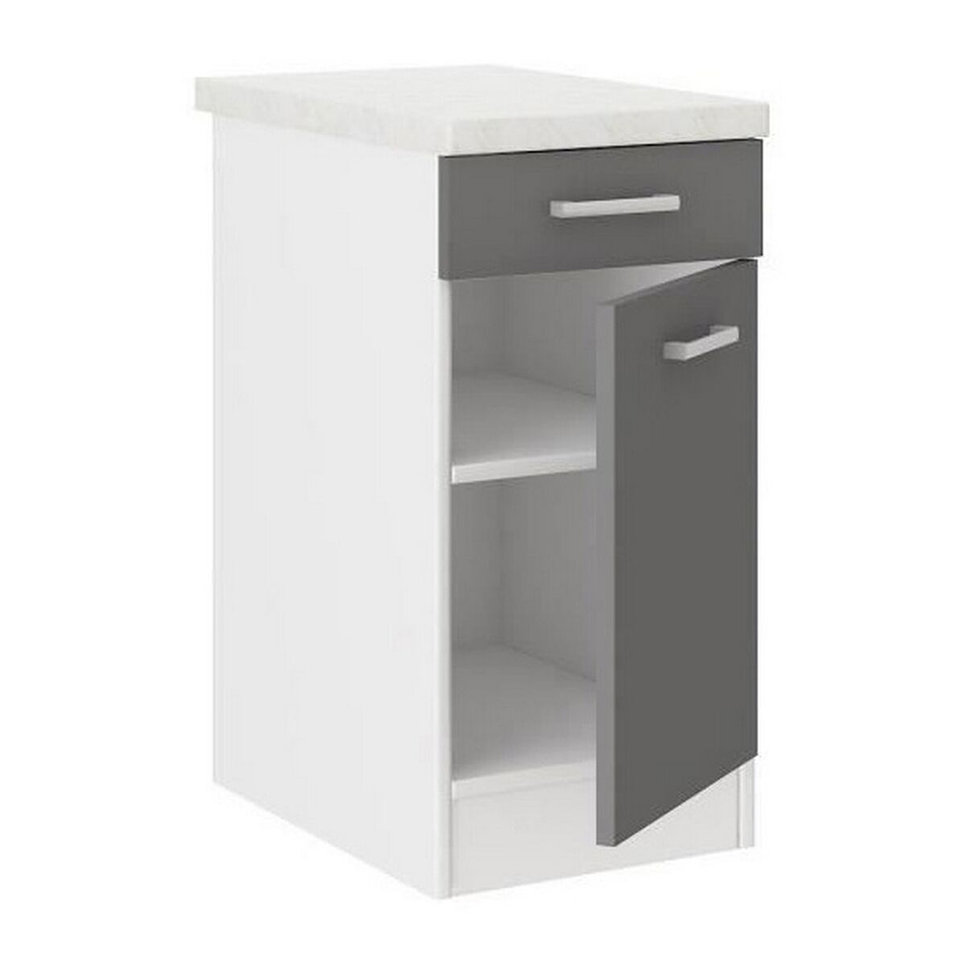 Mueble Cocina Gris 40x47x82 cm Melamina PVC 2