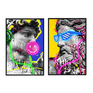 Cuadro LED Home ESPRIT 83x123 cm Moderno Mitológico