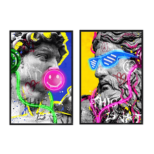 Cuadro LED Home ESPRIT 83x123 cm Moderno Mitológico