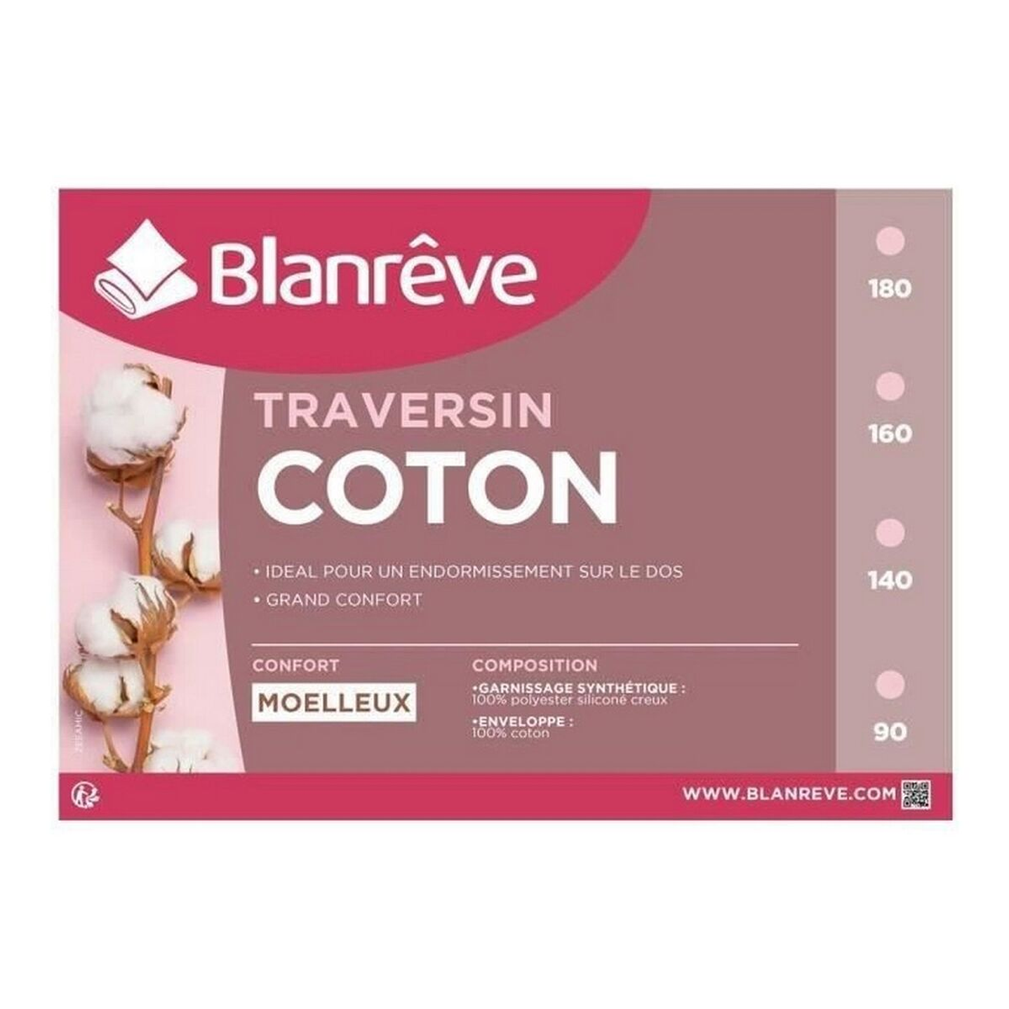 Almohada Blanreve 180 cm Blanco Algodón 3