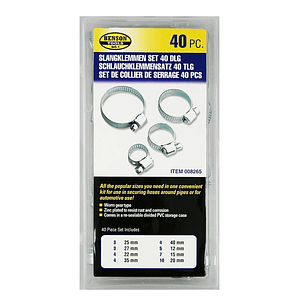 Abrazaderas Metálicas Bensontools 40 Piezas Variadas