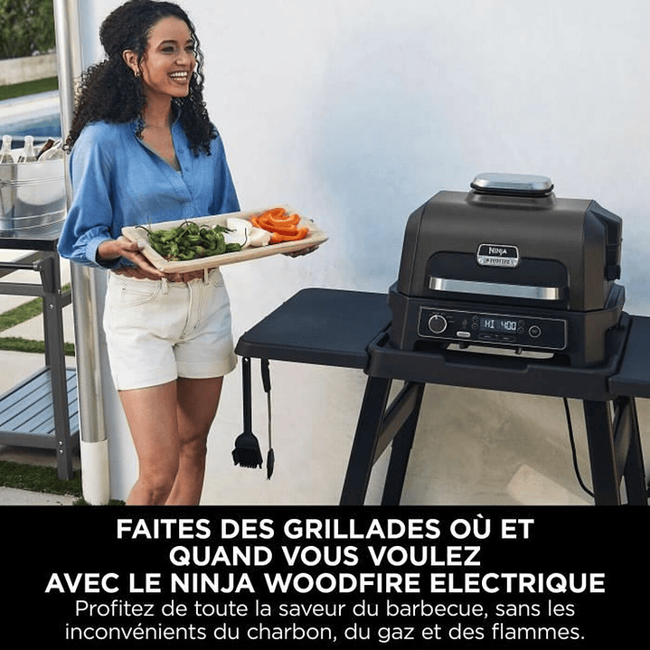Barbacoa Portátil NINJA OG850EU Woodfire Pro XL 6
