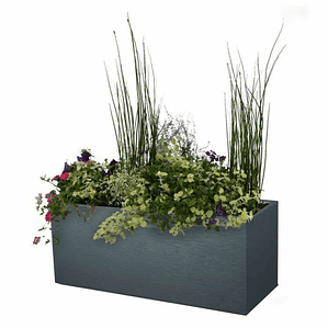 Jardinera EDA Graphit Up Rectangular Antracita 99,5 cm