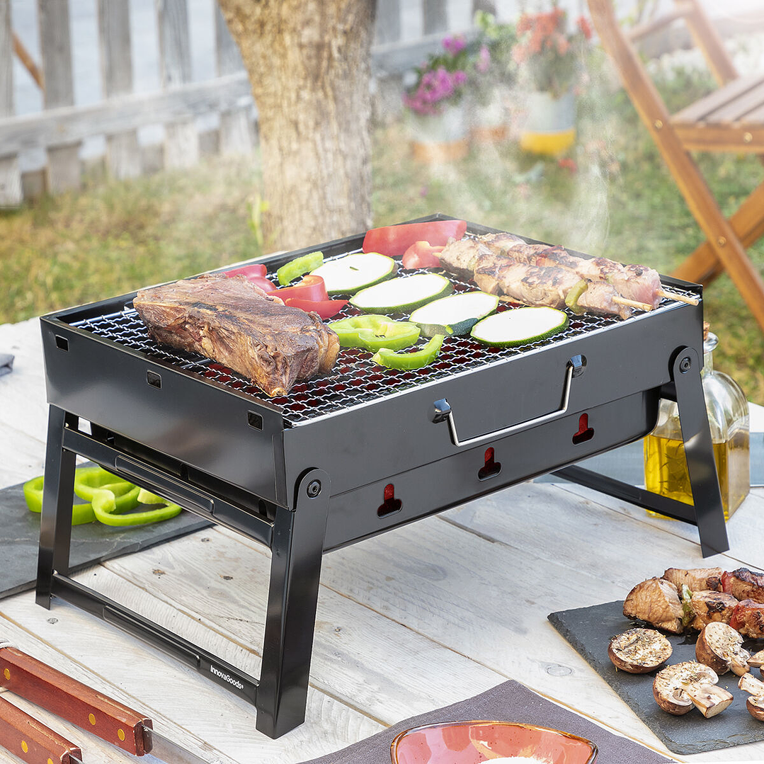 Barbacoa Plegable Portátil BearBQ InnovaGoods Carbón 1