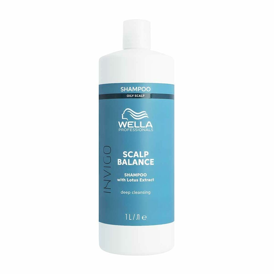 Champú Wella Invigo Aqua Pure 1L Cabello Graso 1