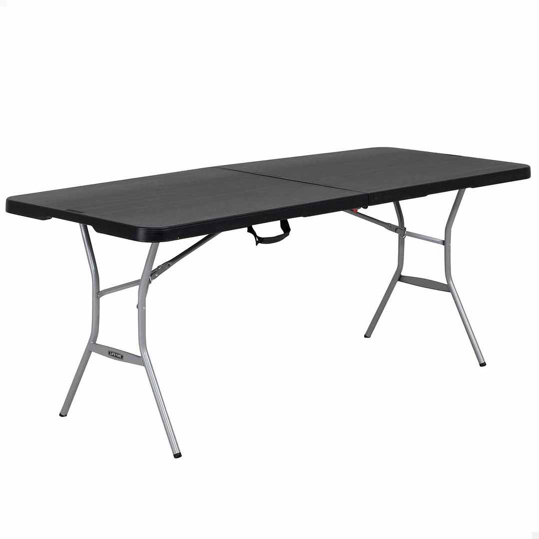 Mesa Plegable Lifetime Negra 183 cm HDPE 3