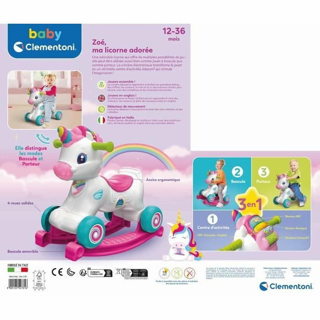 Correpasillos Zoé Unicornio Clementoni +1 Año 5