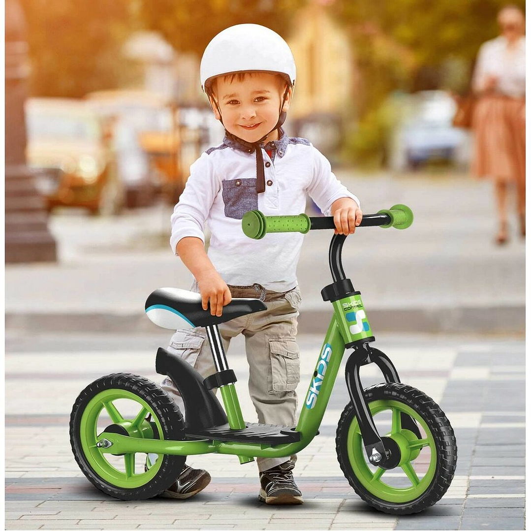 Bicicleta Infantil Skids Control Verde +3 Años 3