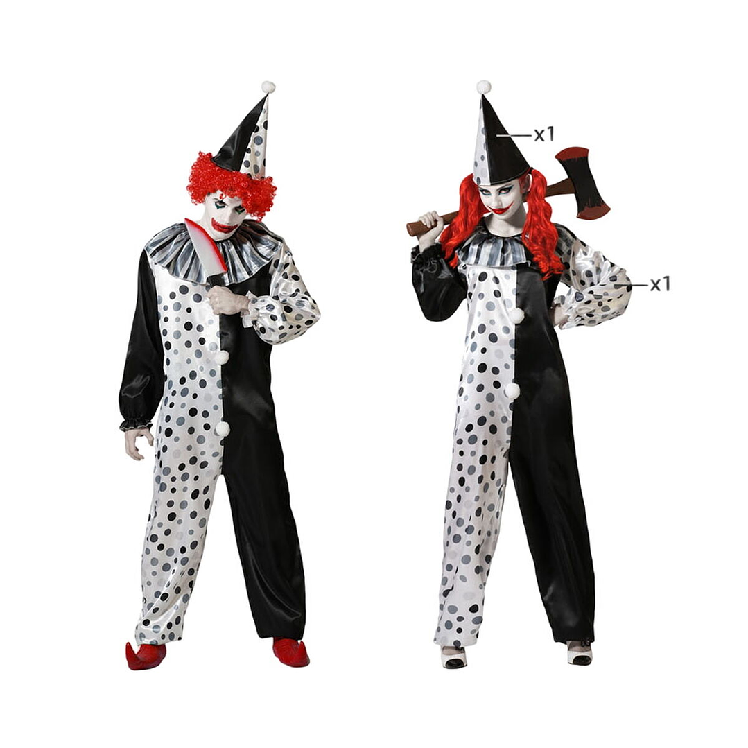 Disfraz Payaso Gris Unisex Adulto Poliéster 1